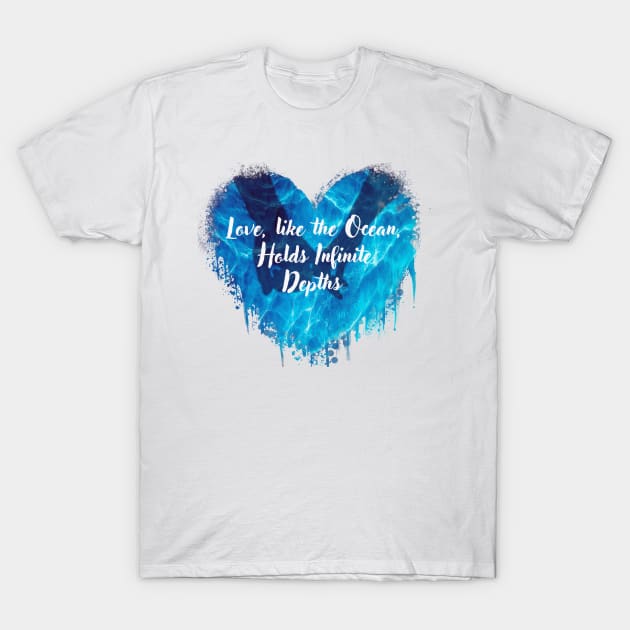 Sapphire Romance: Infinite Love T-Shirt by DJ45Artworks